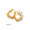Pendientes Hidráulicos Europeos y Americanos de Moda Transfronterizos de Acero Inoxidable Set de Pendientes Tendencia Chapados en Oro de 18K Pendientes para Mujer Fabricante Venta al por Mayor