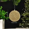 Bola de Natal com Pó Pegajoso 2024 8cm Bola de Árvore de Natal Bola Pendente de Luxo Leve Decorações de Natal Bola Pegajosa Pendurada Pérola Bola Colorida