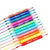Set de Marcadores Acrílicos de Doble Punta para Estudiantes y Niños, Dibujo Artístico, Graffiti DIY, Plumas de Acuarela, Bolso de Papelería, Set de Marcadores