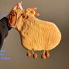 Lindo Capibara Toalla de Mano para Limpiar Suave y Cómoda para Colgar Lindo Cocina Absorbente Espesado Inodoro Dibujos Animados Paño de Mano