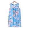 Pijama de Verão para Mulheres de Meia-Idade e Idosas, Camisola Casual Usável, Vestido Sem Mangas Tamanho Grande Adulto (Cor aleatória)