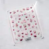Marco de Fotos Estilo Fresco Vintage Pegatinas de Uñas con Forma de Lazo Ts4078 Estilo Pastoral Francés Pegatinas Florales de Cerezo para Uñas
