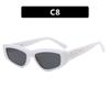 Óculos de Sol Triangulares Kedun Green Cat-Eye 2023 Novo Estilo com Toque de Luxo, Efeito Emagrecedor, Estilo Retrô para Meninas Modernas