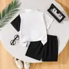 Al por mayor Nuevo Estilo de Verano Casual Estilo Coreano Conjunto de Dos Piezas Transpirable de Verano para Niños y Niñas, Traje de Manga Corta para Niños