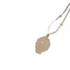 Calcedonia Natural Ágata Blanca Colgante de Hielo de Alta Calidad Nuevo Estilo Chino Hebilla de Paz Collar Calcedonia Colgante de Zorro Calabaza