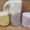 Vaso antibacterial para enjuague bucal transfronterizo, diseño bicolor, apto para estudiantes, estilo macarrón, para uso doméstico, plástico, para parejas, vaso para cepillarse los dientes, vaso para lavarse la cara del hogar