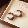 Pendientes Irregulares de Terciopelo Trenzado con Anillo en C para Mujer 2025 Nuevos Pendientes Populares Pendientes Exquisitos Nicho y Únicos