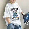 Ropa Infantil Verano Camiseta de Manga Corta para Niños 2026 Nuevo Estilo de Verano Tops Sueltos y Elegantes de Algodón Puro Camiseta de Moda