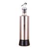 Botella de Aceite de Vidrio Grueso Sin Plomo Acero Inoxidable Cocina Botella de Aceite de Vidrio Pico de Halcón Botella Dispensadora de Salsa de Soya Vinagre Tipo Push Botella para Condimentos