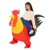 Disfraz Inflable de Tyrannosaurus Rex para Paseo de Halloween Ropa Inflable de Dinosaurio Pequeño para Niños Accesorios Divertidos para Actuaciones de Festival