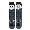 Calcetines Modernos de Algodón Peinado con Diseños de Dibujos Animados, Estilo Anime, Modelos de Primavera, Otoño e Invierno, Tallas Europeas y Americanas, Calcetines para Patineta, Media Pantorrilla, Absorbentes de Sudor