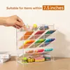 Caja de Almacenamiento Personalizada para Marcadores Acrílicos, Transparente para Almacenamiento de Bolígrafos de Acuarela Infantiles, Estante Inclinado de Escritorio para Cosméticos