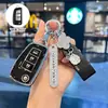 Adecuado para Modelos Antiguos de Fundas para Llaves de Nissan, Qashqai, Tiida, Kicks, Sylphy, Bluebird, Portallaves de Coche Nissan para Mujer