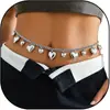 Joyería Transfronteriza Europea y Americana Disco Redondo Geométrico Ojo de Demonio Cadena para la Cintura Cadena de cintura para mujer Adorno de Cintura Sencillo Estilo Pequeño Chanel