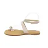 Zapatos de Mujer Versátiles Antideslizantes de Perlas a la Moda 2026 Nuevas Sandalias Planas de Playa para Exteriores de Verano