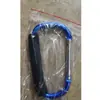Mosquetão Colorido em D com Esponja Liga de Alumínio para Exterior Fivela de Rolo para Sapato Clipe de Sapato Gancho Portátil para Carrinho de Bebê