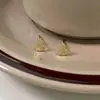 Brincos Pequenos de Abóbora Dourada Quebrada para Mulheres, Luxo Leve de Nicho de Alta Qualidade, Exquisitos, Novo Estilo Chinês, Tendência Nacional, Acessórios de Brincos