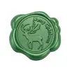 Adesivo de carimbo de cera de vedação verde pinho Série de Natal adesivo de selo para decoração de envelope convite garrafa de vinho presente