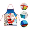 Avental de Natal Papai Noel Elfo da Beleza Boneco de Neve Suprimentos de Decoração de Natal Avental de Cozinha Criativo Engraçado