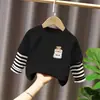 Camiseta de Manga Larga para Niños Niños 2026 Nuevas Llegadas Primavera y Otoño Camiseta con Estampado de Dibujos Animados para Niños Camiseta de Algodón Puro para Niños