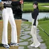 Pantalones Deportivos de Golf para Mujer Otoño/Invierno Estilo Coreano Moda Micro-Campana Cintura Elástica Cintura Alta Adelgazantes 2026