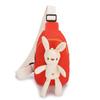 Bolsa Pequeña Infantil Lona de Dibujos Animados Conejito Bolso de Pecho para Niños y Niñas Bolso de Hombro Lindo para Bebé Estudiante de Primaria Bolso Cruzado