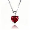 Amazon AliExpress Transfronterizo Juego de Tres Piezas de Aretes de Circonita en Forma de Corazón para Mujer, Anillo Creativo, Collar con Colgante en Forma de Corazón
