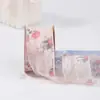 Tecido de renda floral fresco fita laço diy buquê feito à mão material de embalagem de presente para assar fita