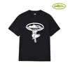 Marca de moda estadounidense Corteiz Camiseta Casual Deportiva Holgada de Manga Corta con Estampado de Barco de Crucero Alcatraz para Pareja
