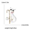 Nuevo y lindo broche de gato esmaltado de aleación, combina con todo, ideal para traje de mujer, camisa, ramillete, alfiler de joyería.