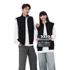 Chaqueta Chaleco de Cuello Alto de 380g para Hombres y Mujeres, Chaleco Deportivo Casual Holgado con Cremallera para Primavera y Verano, Chaleco de Trabajo Juvenil