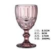 Taças de Vinho Tinto Coloridas em Vidro Embossado Estilo Europeu Retrô, Taças Espessadas, Acessórios de Vinho para Exportação, Decoração de Casa