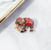 Broche de elefante con gota de aceite de aleación de estilo del sudeste asiático creativo transfronterizo, fabricantes de accesorios de ropa, ramilletes de animales.