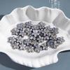 Plata Antigua Gris Perforada Luna Fría Galvanizada Agujero Recto Cuentas Sueltas Cuentas Checas DIY Cadena para Teléfono