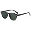 Nuevas Gafas Retro Literarias Transfronterizas Redondas Moda Japonesa y Coreana Gafas de Sol con Tachuelas Tendencia de Gafas de Sol Protectoras Solares Transfronterizas Europeas y Americanas