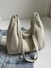 Bolso Dumpling Ins Bolso Cruzado Bolso Simple para Estudiante Trabajo Viajero Bolso Grande Bolso de Hombro Casual de Gran Capacidad para Mujer Otoño e Invierno