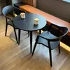 Combinación de Mesa y Silla de Celebridad de Internet Ocio Balcón Área de Descanso Recepción Negociación Mesa Redonda Larga Exterior Cafetería Tienda de Té con Leche Exterior