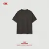 Camiseta Casual Fresca de Manga Corta Raglán de Color Sólido, Cuello Redondo, Holgada, Parche Deconstruido para Hombre, Marca Americana de Tendencia, 225g