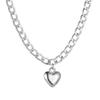 Venta caliente transfronteriza, collar de amor simple para mujeres, estilo ins, diseño creativo europeo y americano, collar de cadena de clavícula en forma de corazón, venta al por mayor