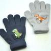 Guantes de punto cálidos de invierno para niños de 5 a 11 años con bonito estampado de dinosaurio, guantes deportivos para exteriores