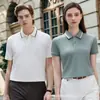 Polos de Manga Corta de Algodón Puro de Gama Alta, Uniformes Grupales Personalizados, Ropa de Trabajo, Camisetas de Manga Corta para Hombre con Logo Impreso y Cuellos Bordados