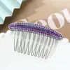 Accesorios para el Cabello Transfronterizos, Peines para el Cabello Incrustados de Diamantes, Pasadores para el Cabello de Diamante Completo, Pinzas para Moños Dulces y Elegantes, Estilo Coreano