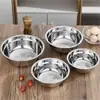Tazón de acero inoxidable grueso de alta calidad, no magnético, multiusos, tazón de comedor, tazón de sopa, tazón para fideos instantáneos casero, tazón de arroz, tazón de sopa, tazón para batir huevos