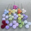 3 Flores Bola de Neve Artificiais na Cor Creme, Flores Artificiais para Casamento e Decoração de Casa, Atacado