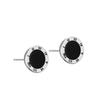 S925 Prata Esterlina Vintage Preto Onyx Romano Digital Orelha Stud Stud Stud