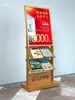 Suporte de Folheto Dobrável Liga de Alumínio Exposição Celebridade da Internet Armazenamento Porta-Revistas de Chão Porta-Exibição Vertical de Jornais para Promoção