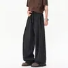 Pantalones Holgados de Pierna Ancha Casuales con Pliegues y Rayas Verticales Estilo Old Money para Hombres y Mujeres, Nuevos de Primavera/Verano de Moda
