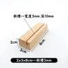 Portatarjetas de Madera Maciza de Haya Base para Etiqueta de Precio Base de Madera para Notas Soporte de Base de Madera Soporte para Inserción de Tarjetas de Notas Soporte para Señal