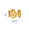 Popular Anel de Aço Inoxidável com Design de Linha Zircônia Exquisita Incrustada Abertura Simples Ajustável Banhado a Ouro 18K para Mulheres