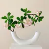 Flores, Decoraciones de Flores Artificiales, Plantas Verdes Biónicas, Plantas Falsas, Plantas en Maceta, Decoraciones para Mesa de Comedor de Sala de Estar Interior, Decoraciones Florales